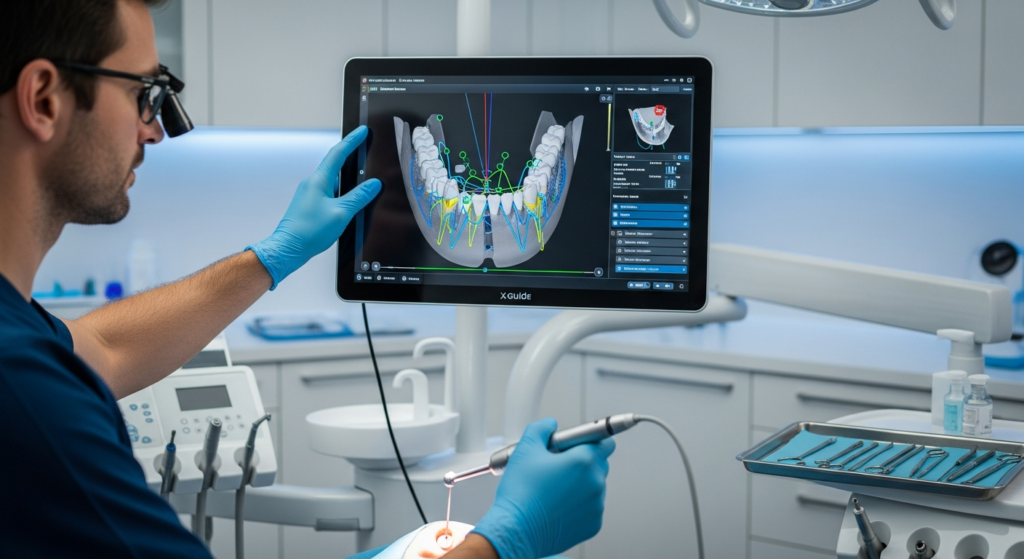 Implantes dentales en Burgos con navegación dinámica X-Guide — Dr. Joshi Otero